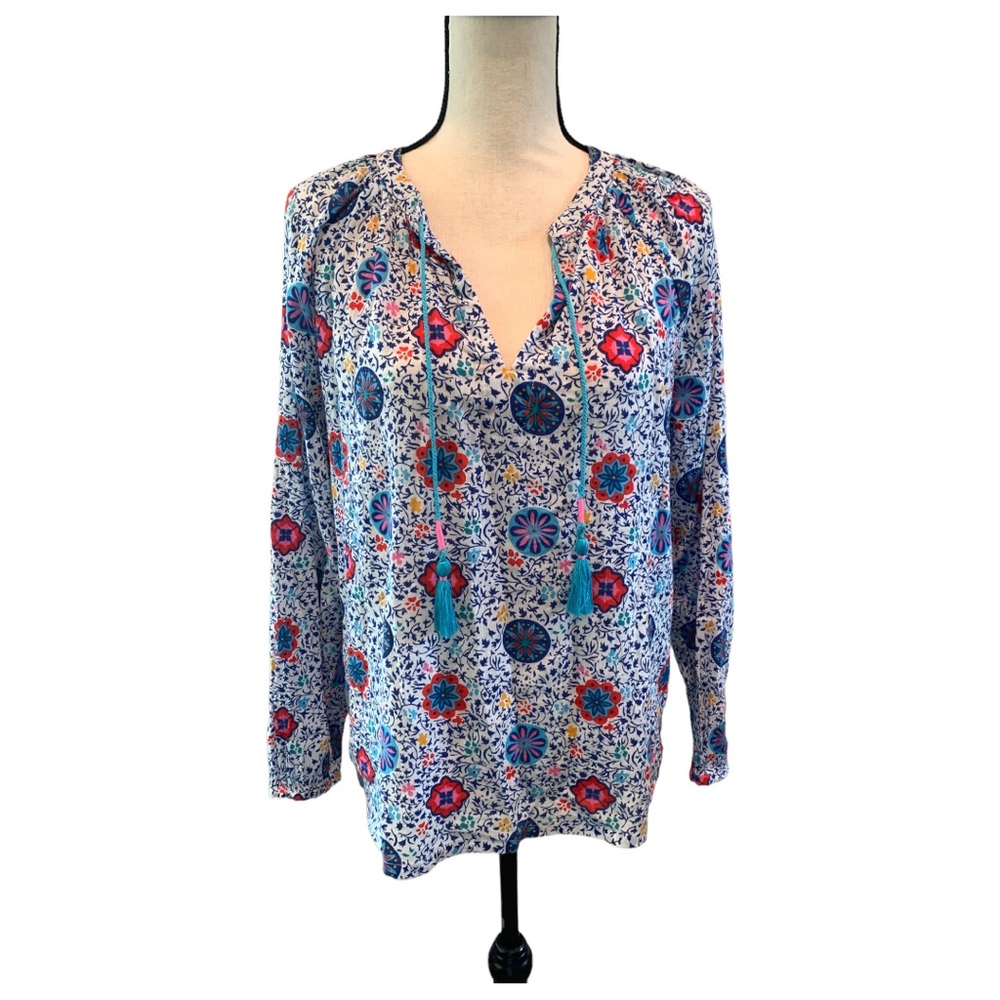 ⭐️ Boden Floral Peasant Top
